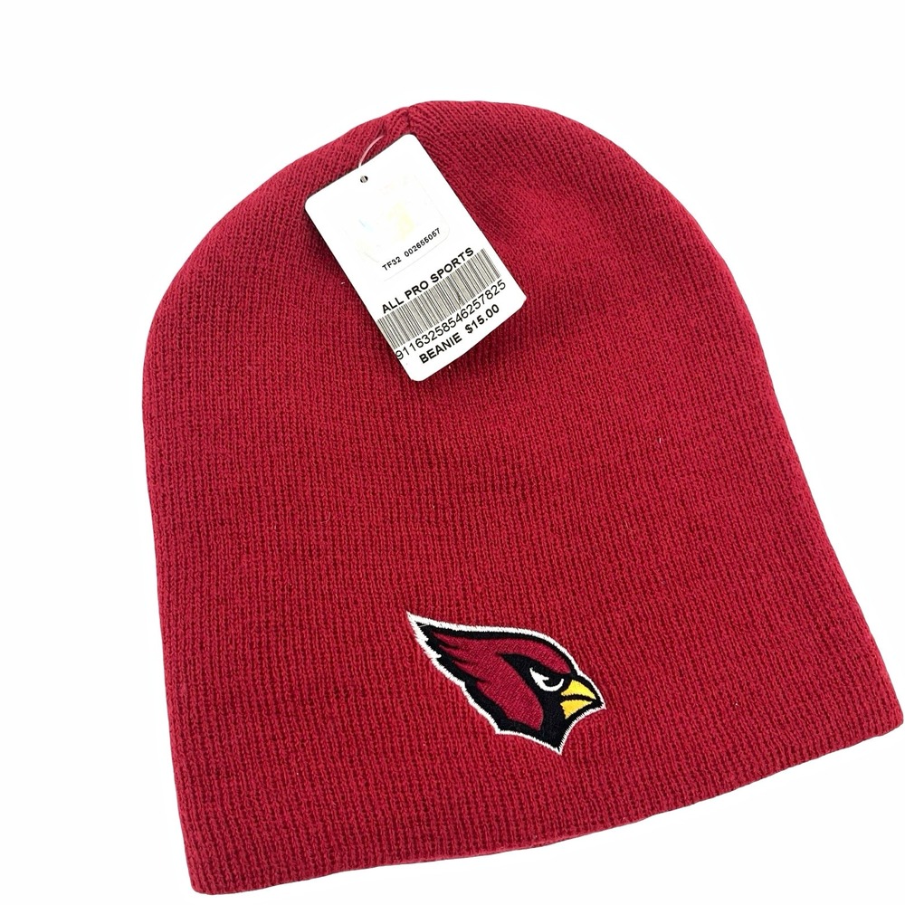 Arizona Cardinals NFL Beanie Red Knit Slouch Winter Hat One Size NWT
